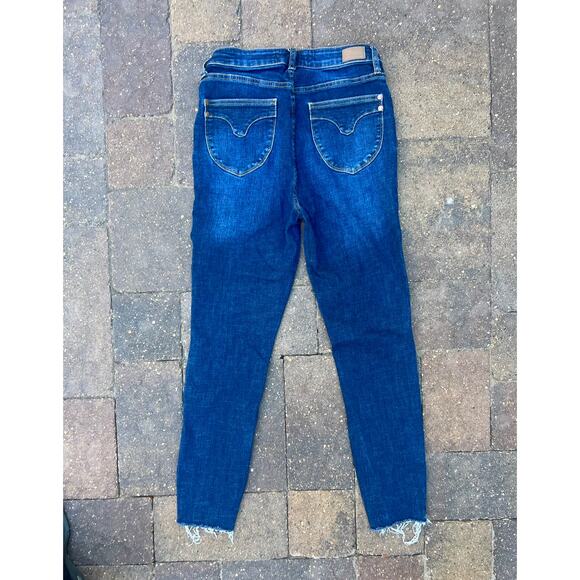 Judy Blue high rise frayed hems skinny jeans size 28 x 27 - Picture 5 of 5